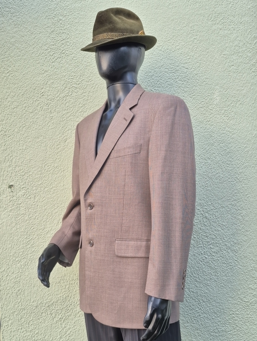 Evan Picone Men's Pure Wool Taupe (3) Luxury Sport Coat/Blazer